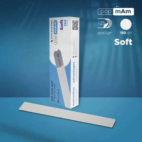 Disposable  files papmAm on soft foam layer EXCLUSIVE 20 150 grit (25 pcs)




