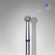 Diamond nail drill bit ball blue head STALEKS PRO EXPERT diameter 3,5 mm