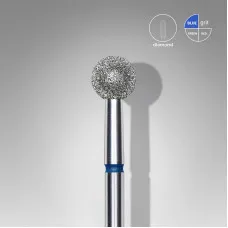 Diamond nail drill bit ball blue head STALEKS PRO EXPERT diameter 5 mm