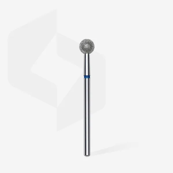 Diamond nail drill bit ball blue head STALEKS PRO EXPERT diameter 5 mm