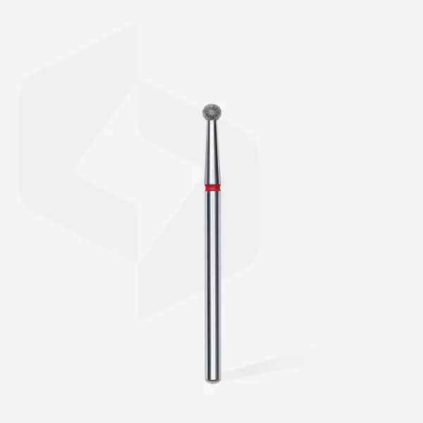 Diamond nail drill bit ball red head STALEKS PRO EXPERT diameter 2,7 mm
