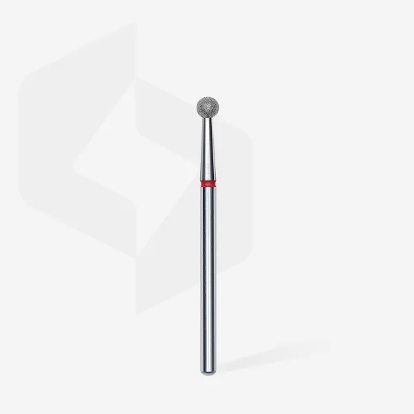Diamond nail drill bit ball red head STALEKS PRO EXPERT diameter 3,5 mm