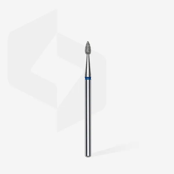 Diamond nail drill bit drop blue head STALEKS PRO EXPERT diameter 2,3 mm / working part 5 mm