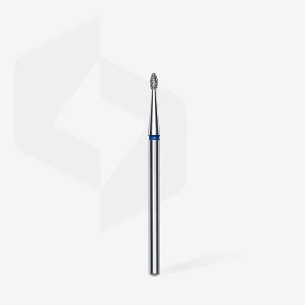 Diamond nail drill bit rounded bud blue EXPERT head diameter 1,6 mm / working part 3,4 mm