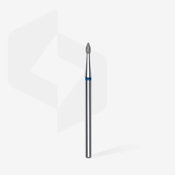 Diamond nail drill bit pointed bud blue EXPERT head diameter 1,8 mm / working part 4 mm