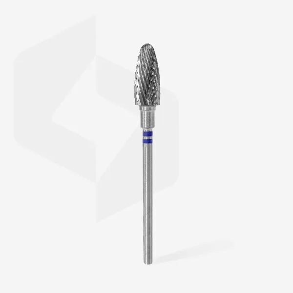 Carbide nail drill for left-handed users blue EXPERT head diameter 6mm / working part 14mm