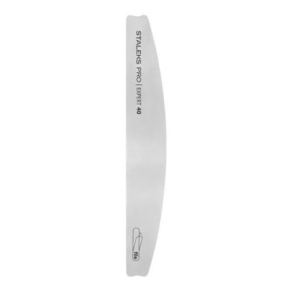 Metal nail file, crescent, base STALEKS PRO EXPERT 40
