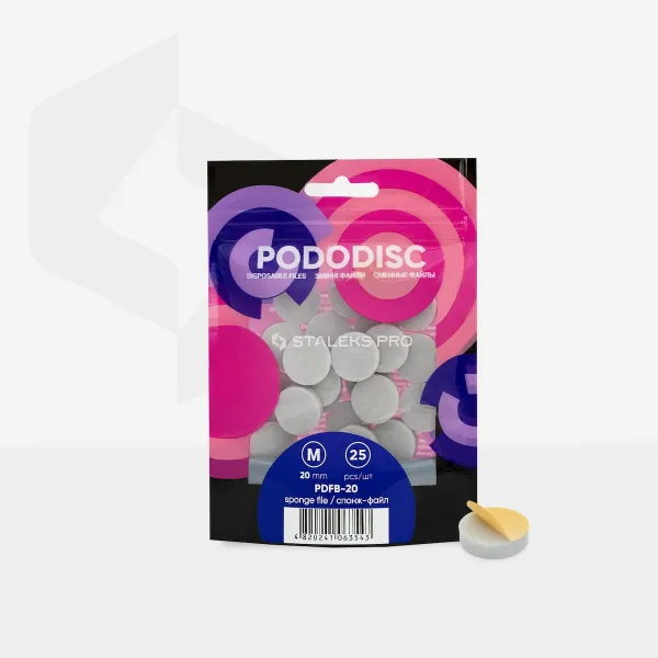 Спонж-файл для педикюрного диска STALEKS PRO PODODISC M EXPERT 20 (25 шт)