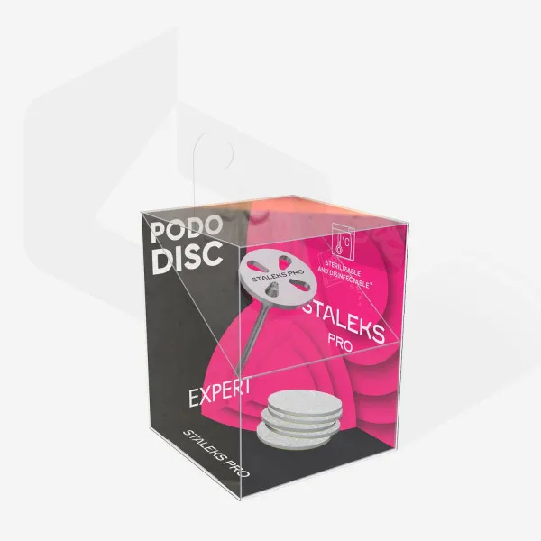 Pedicure disc STALEKS PRO PODODISC L EXPERT and set of disposable file 180 grit 5 pc (25 mm)