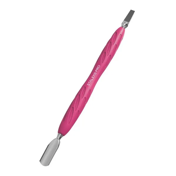 Manicure pusher with silicone handle STALEKS PRO UNIQ 10 TYPE 5