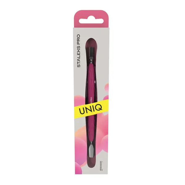 Manicure pusher with silicone handle STALEKS PRO UNIQ 10 TYPE 5