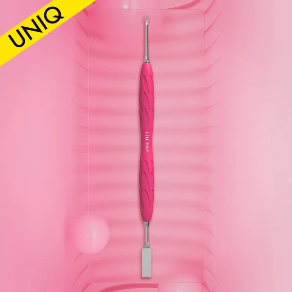 Manicure pusher with silicone handle STALEKS PRO UNIQ 11 TYPE 1