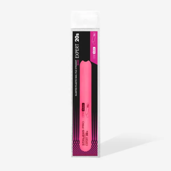 Straight beveled plastic base for nail file STALEKS PRO EXPERT 20s (130 mm) 




