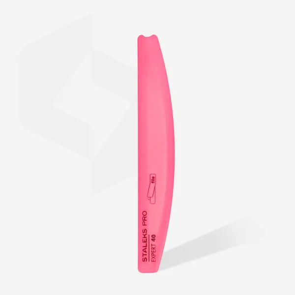 Straight beveled plastic base for nail file STALEKS PRO EXPERT 40 




