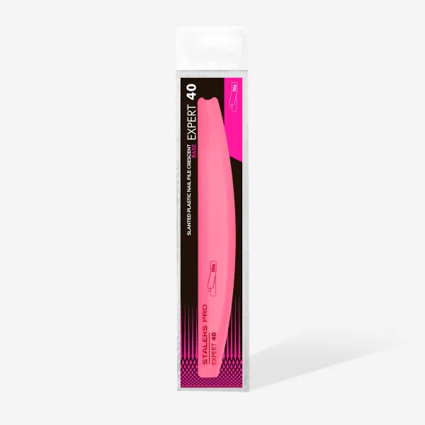 Straight beveled plastic base for nail file STALEKS PRO EXPERT 40 





