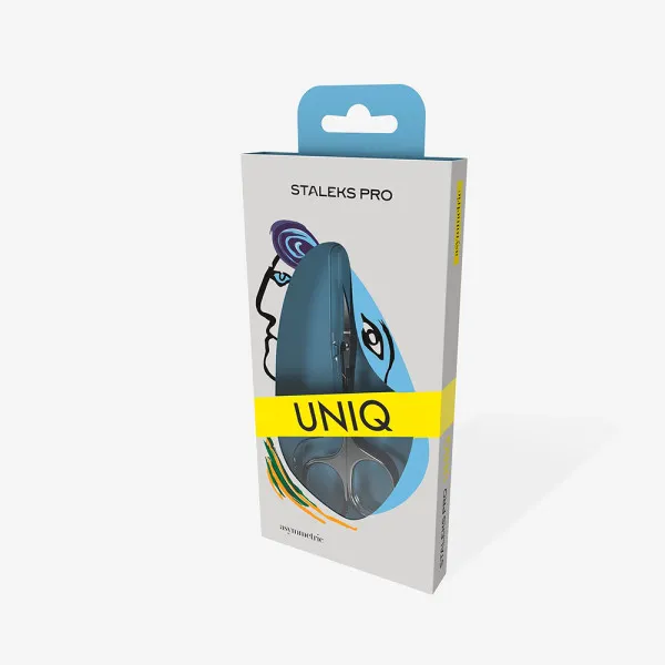 Professional cuticle scissors STALEKS PRO Asymmetric UNIQ 20 TYPE 4