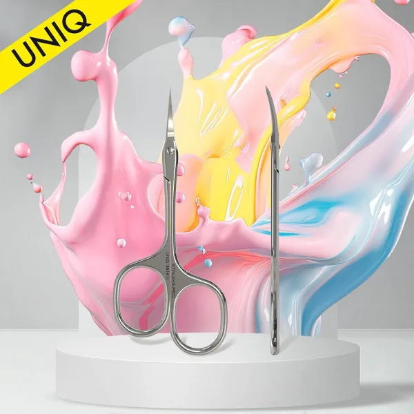 Professional cuticle scissors STALEKS PRO Asymmetric UNIQ 30 TYPE 4