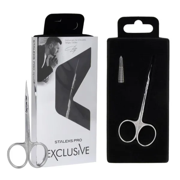Professional scissors with hook STALEKS PRO EXCLUSIVE 21 TYPE 1 (magnolia)