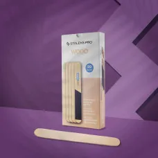 Пилка деревянная одноразовая прямая STALEKS PRO EXPERT 20 (50 шт)