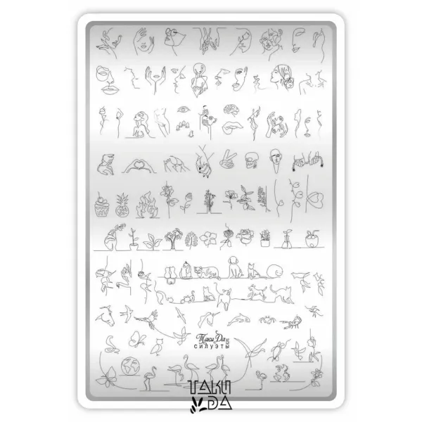 Stamping Plate Taki Da 05 Silhouettes