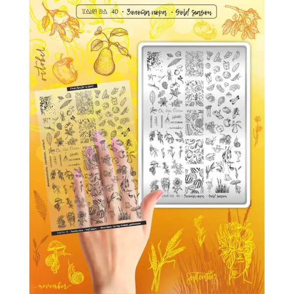 Stamping Plate Taki Da 40 GOLD SEASON
