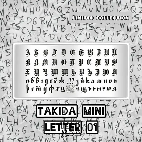 Razítkovací deska Taki Da mini Letter 01