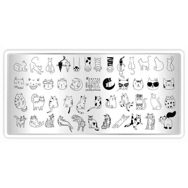 Razítkovací deska Taki Da mini Reverse collection 03