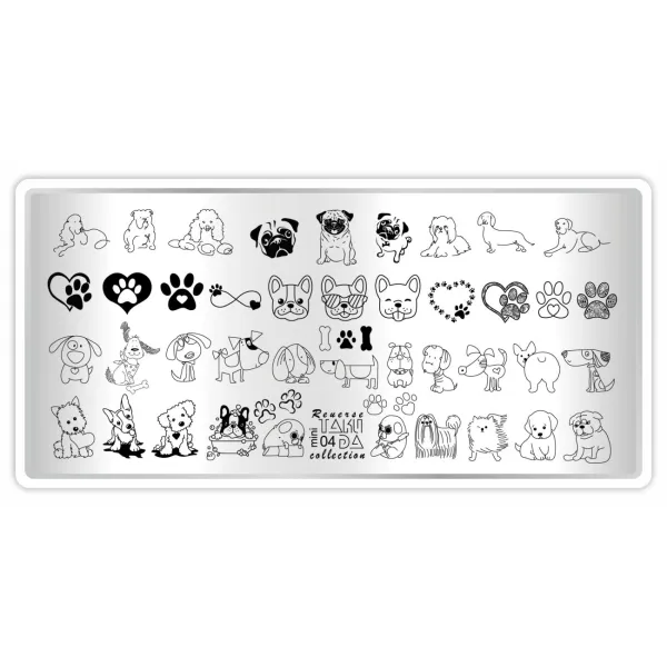 Пластина для стемпинга Taki Da mini Reverse collection 04