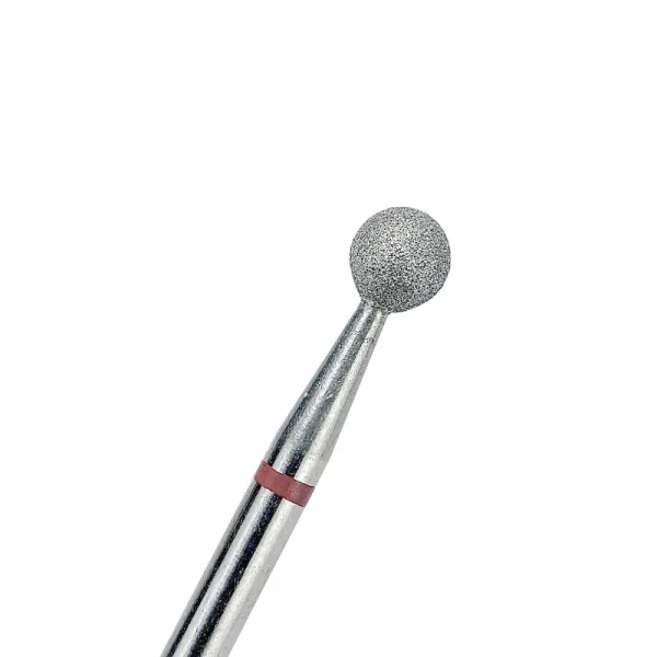 TOUCH diamond Ball nail drill bit red 4.0 mm (D040D-F)