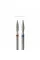 TOUCH diamond Flame nail drill bit, rounded tip, red 023