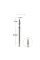 TOUCH diamond Flame nail drill bit, rounded tip, red 023
