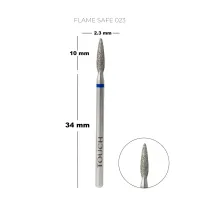 TOUCH diamond Flame алмазная фреза, закругленный кончик 023 синяя