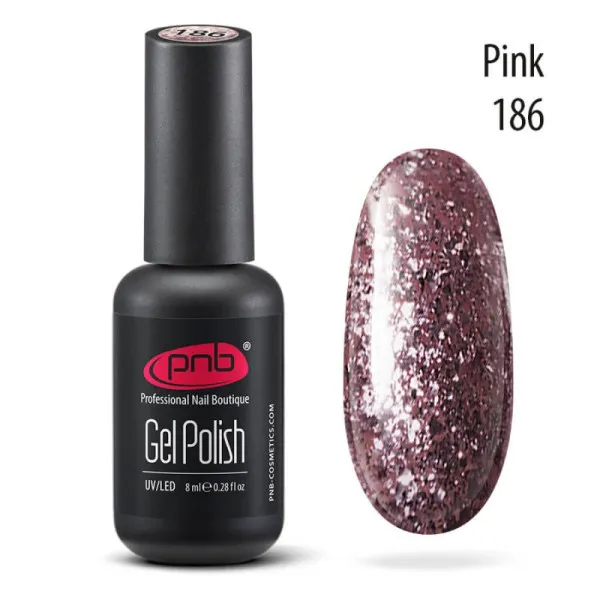 Gel Nail Polish PNB 186, 8 ml