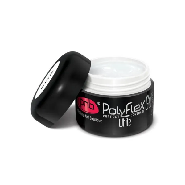 PNB UV/LED PolyFlex Nail Gel White, 5 ml