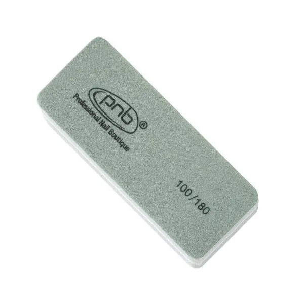 Mini buff for nails PNB 100/180, Gray, rectangular