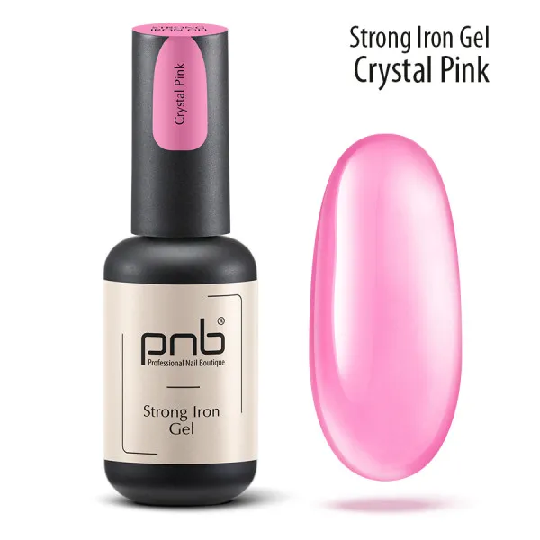 PNB UV/LED Strong Iron Gel, Сrystal Pink, 8 ml