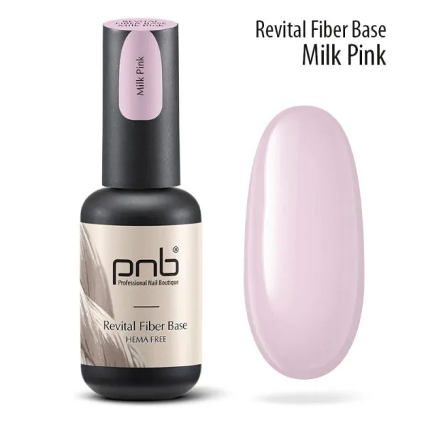 PNB UV/LED Revital Fiber Base, Milk Pink, HEMA FREE 8 ml