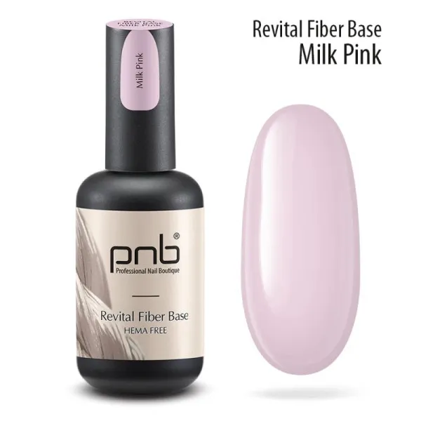 PNB UV/LED Revital Fiber Base, Milk Pink, HEMA FREE 17 ml