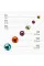 Rhinestones glass PNB Colorful mix ss2,ss3,ss6,ss8,ss10,ss12, 1440 pcs
