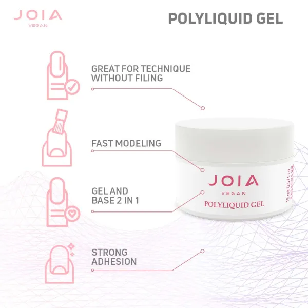 JOIA vegan PolyLiquid Gel, Second Skin, 15 ml