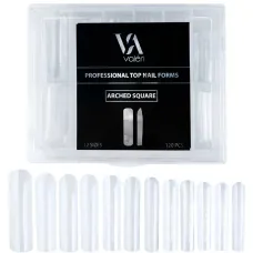 Professional Top Nail Forms Arched Square, 120 ks