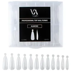Professional Top Nail Forms Almond, 120 pcs