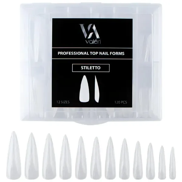 Professional Top Nail Forms Stiletto, 120 ks