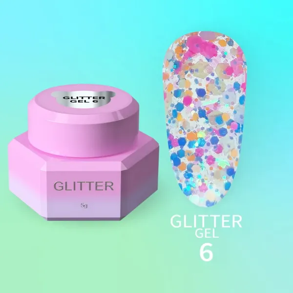 You Are Cute Glitter Gel №6, 5ml